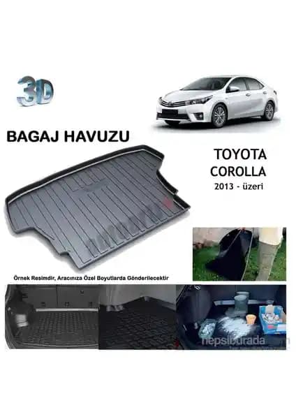 Toyota Corolla Sedan 2013 ve Üzeri İçin Dayanıklı ve Pratik Bagaj Havuzu