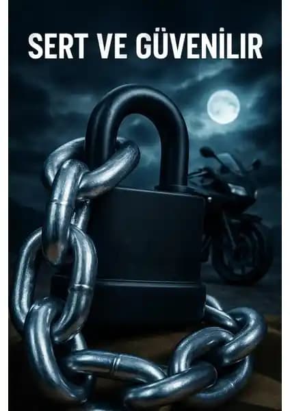 Vi Caro GRADE80 10 mm Kalınlık 2 Metre Kesilmez Zincir Motor Kilidi Güvenlik Çözümü