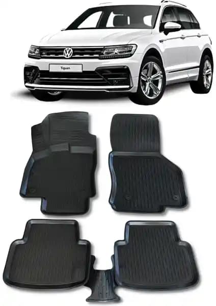 Volkswagen Tiguan 2016 Sonrası İçin Uygun 3D Havuzlu Wöller Paspaslar