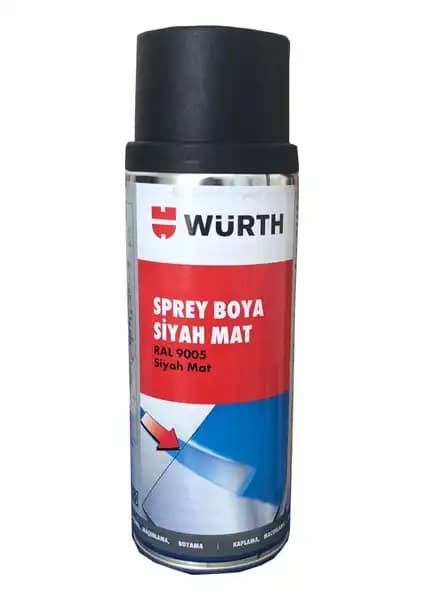 Würth Sprey Boya 400 ml Mat Siyah: Yüksek Performanslı ve Dayanıklı Boya Çözümü