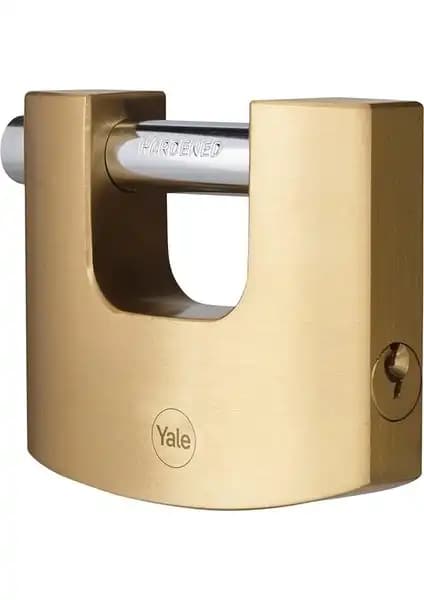 Yale 80 mm Oval Kayar Pimli Pirinç Asma Kilit Güvenlik ve Dayanıklılık Sağlar