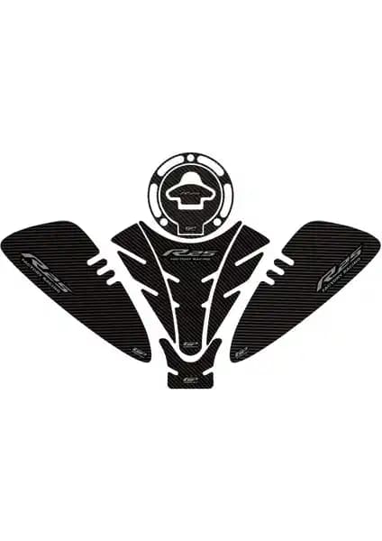 Yamaha R25 2019-2024 İçin Uygun Karbon Görünümlü Tank Pad Seti Güç ve Koruma Sağlar