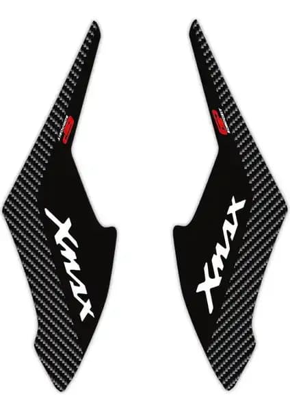 Yamaha XMAX İçin GP Kompozit Siyah-Karbon Yan Pad Seti Estetik ve Koruyucu Aksesuar