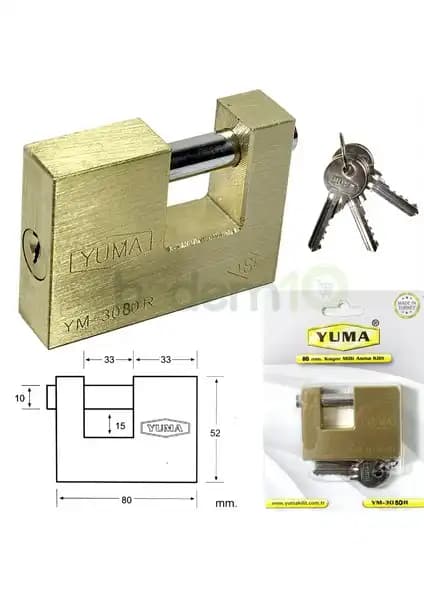 Yuma 3080 Kayar Milli Asma Kilit: Yüksek Güvenlik ve Dayanıklılık Sunan Çözüm