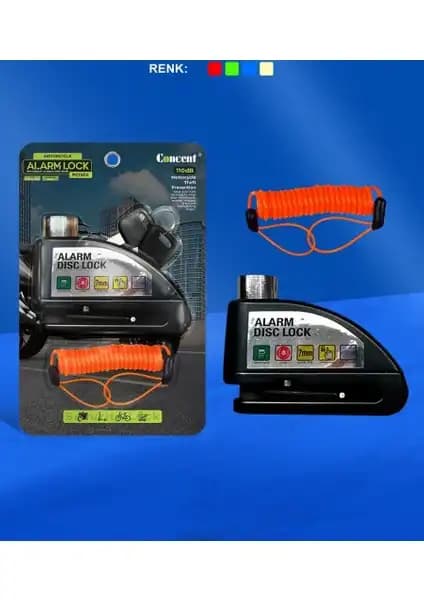 Zoli Motosiklet Alarmlı 7mm Disk Kilidi Güvenlik ve Kullanım Kolaylığı Sunar