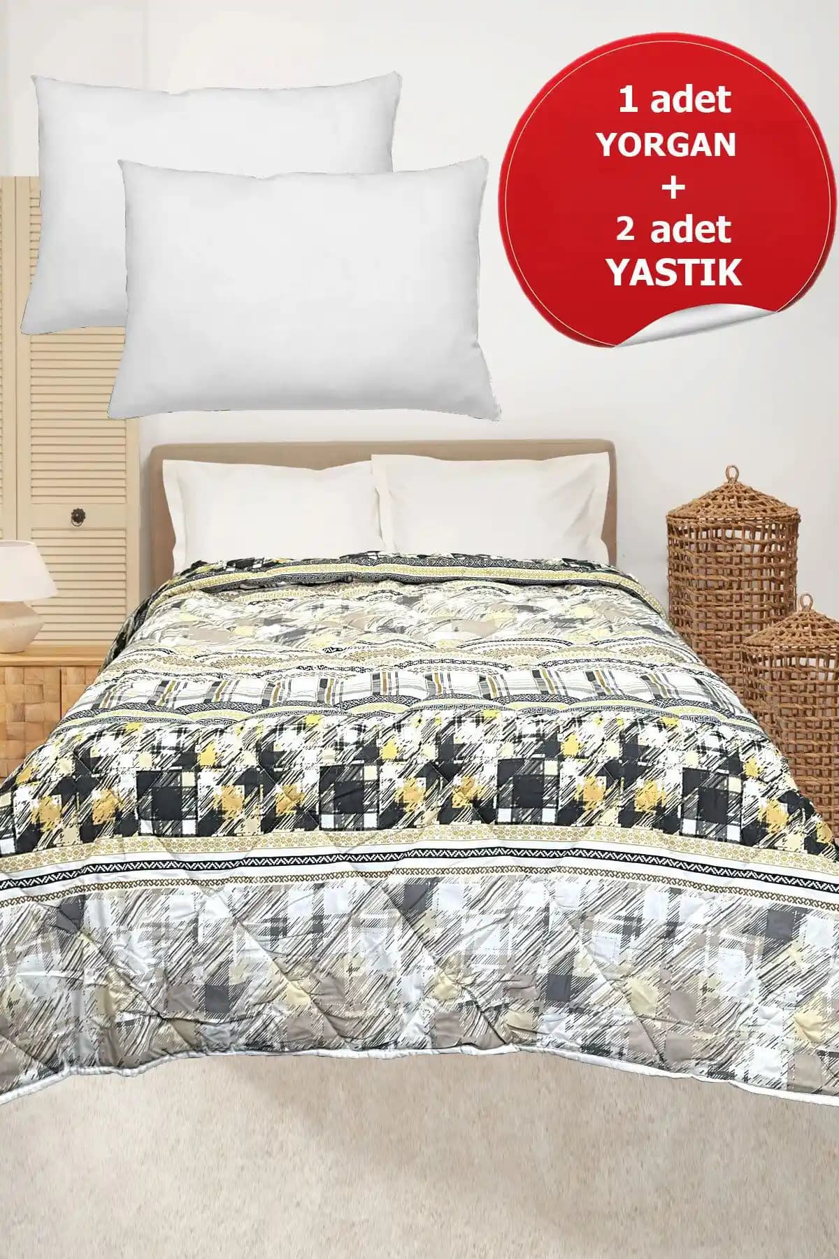 Çift Kişilik Pamuk Yorgan Setleri ve Yastıklarla Yatak Odası Dekorasyonunu Yenileyin