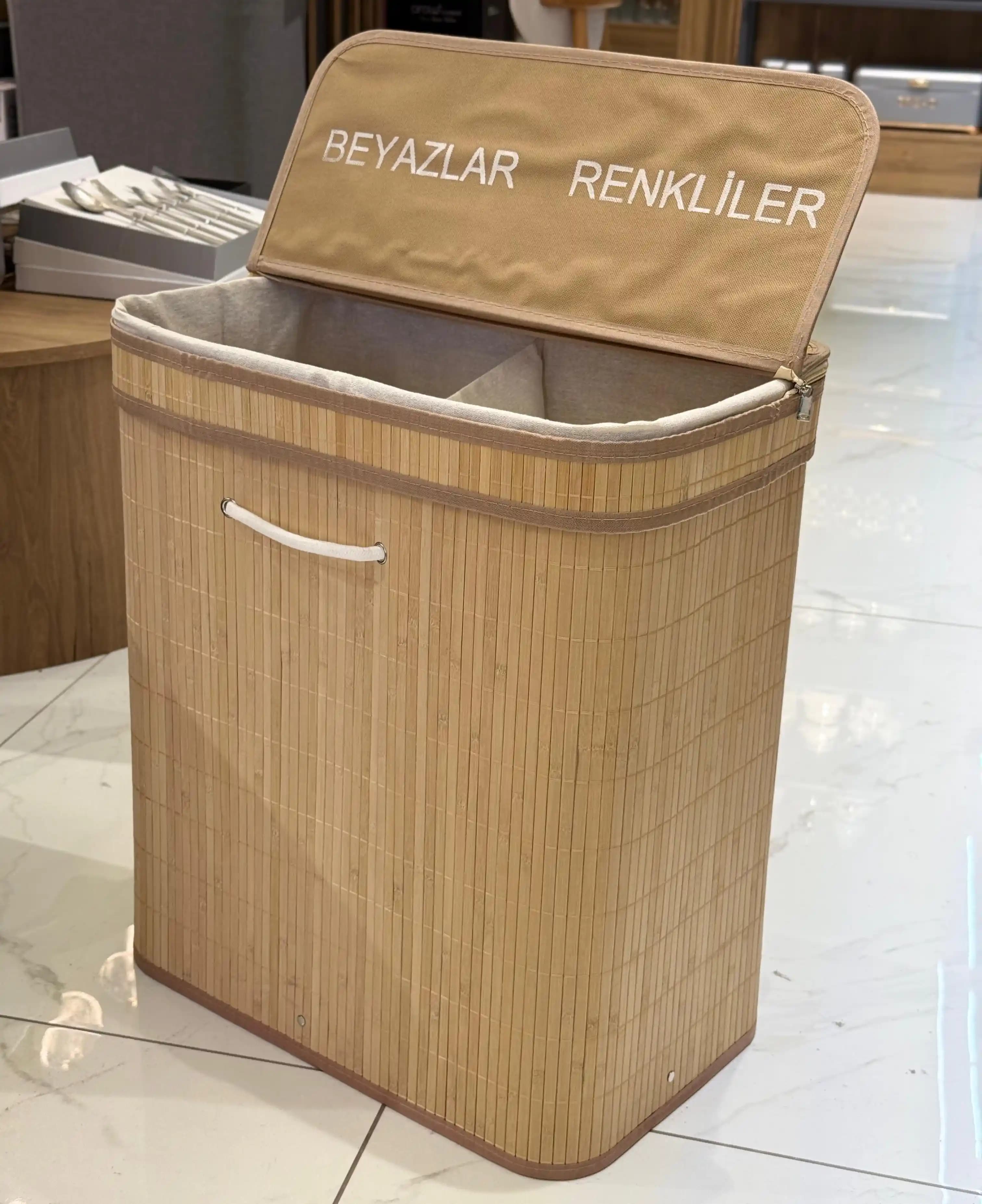 Çift Taraflı Kirli Sepetleriyle Hem İşlevsel Hem Estetik Ev Dekorasyonu