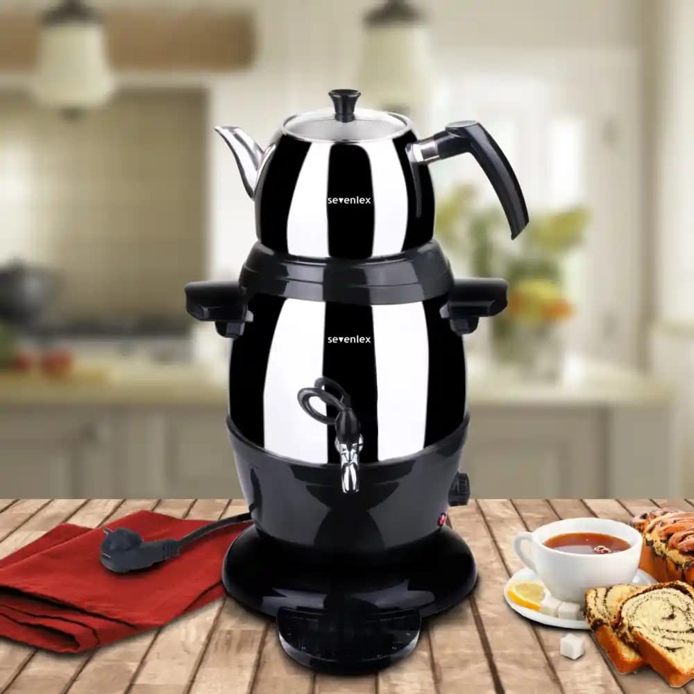 Elektrikli Çelik Semaverler Modern Dekorasyonda Şıklık ve Fonksiyonellik Sunar