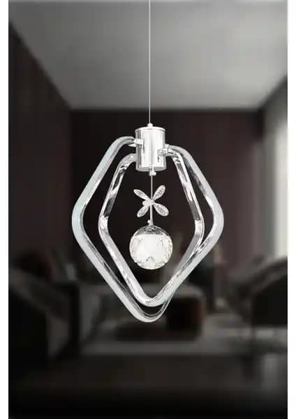 Eray Ayınlatma 1601-3 Krom LED Avize: Modern ve Çok Renkli İç Mekan Aydınlatma Çözümü