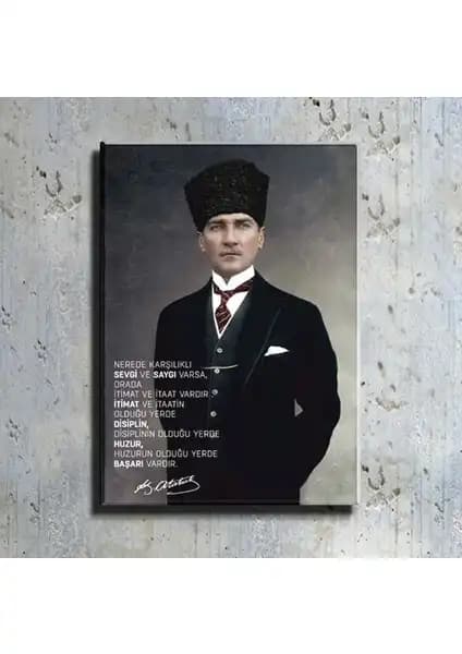 İki farklı Atatürk portresi kanvas tablosunun özellikleri ve karşılaştırması 2