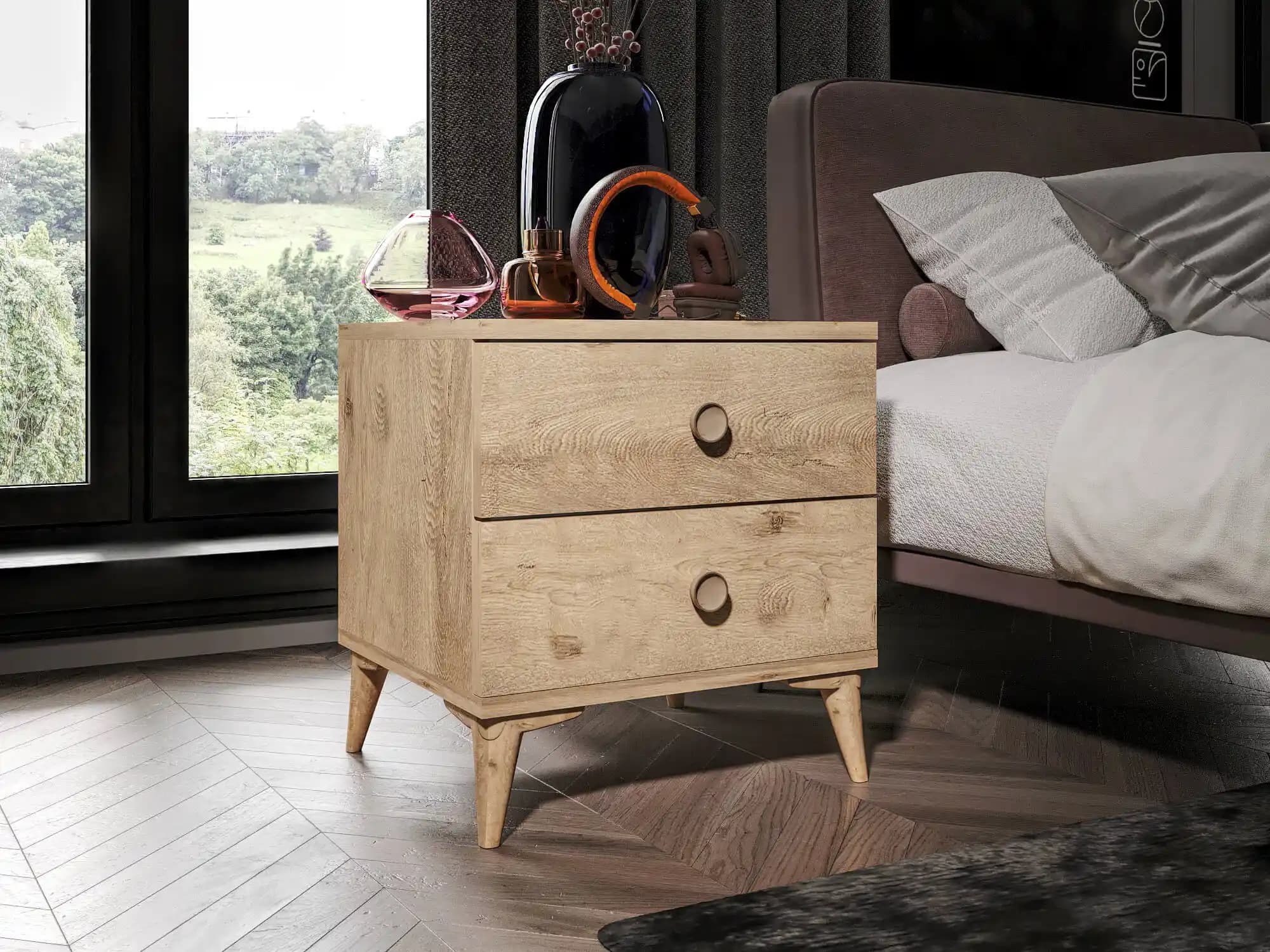 Meşe Komodin ile Doğal Şıklık ve Fonksiyonellik: Modern ve Rustik Dekorasyon Fikirleri