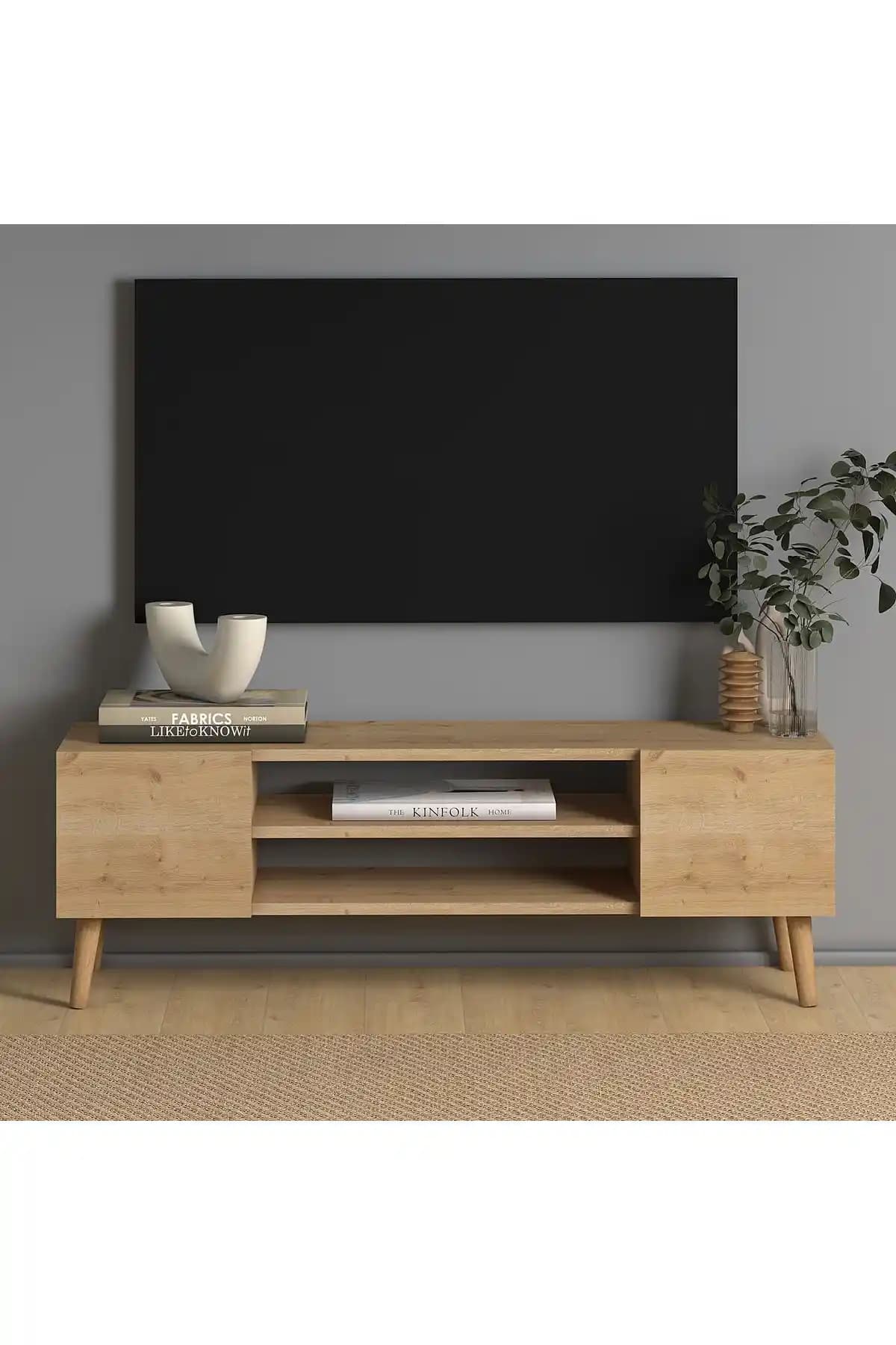 Meşe TV Sehpası Dekorasyonda Doğal ve Dayanıklı Seçenekler