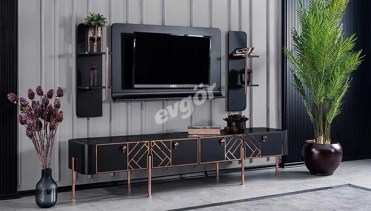 Metal TV Ünitesi ile Endüstriyel ve Modern Dekorasyonun Şıklığı