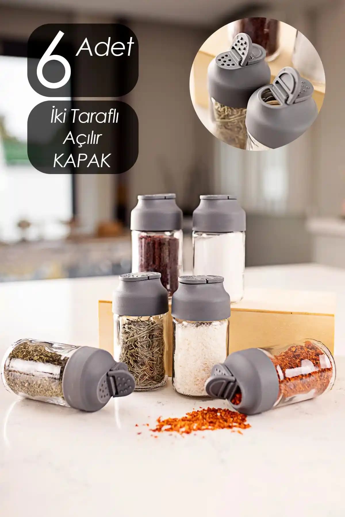 Mini Baharatlıklar ile Mutfakta Şıklık ve Fonksiyonellik Sağlayan Dekorasyon Çözümleri