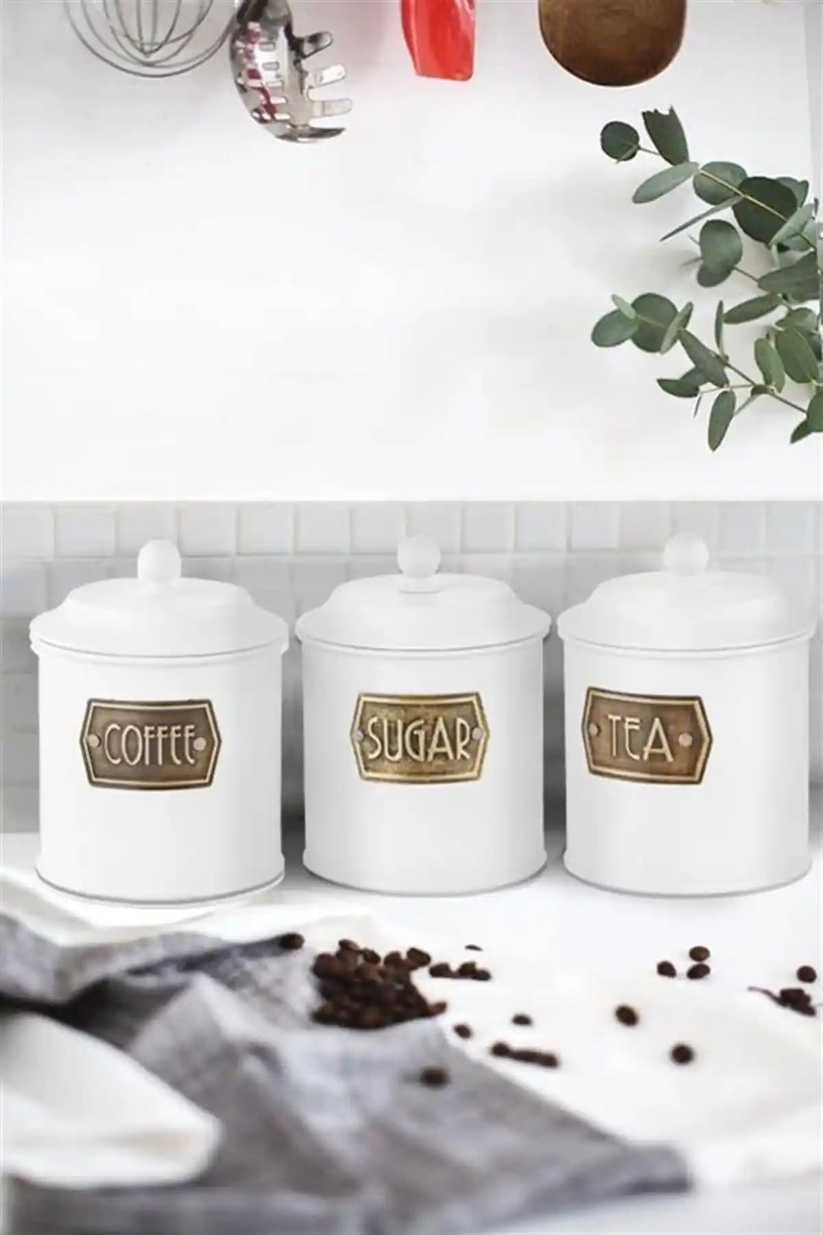 Mutfak Dekorasyonunda Çay, Şeker ve Kahve Kavanozlarının Şıklığı ve İşlevselliği