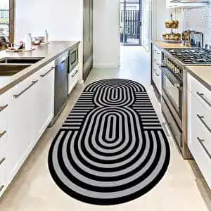 Mutfak Dekorasyonunda Şıklık ve Konfor İçin Oval Halı Modelleri Seçenekleri