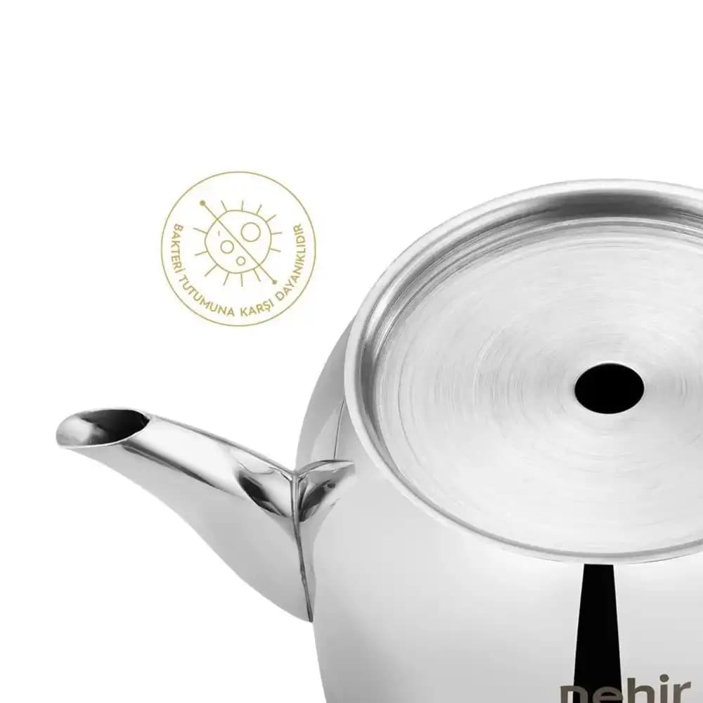 Nehir Lotus Midi Çelik Çaydanlık: Estetik ve Fonksiyonellik Bir Arada
