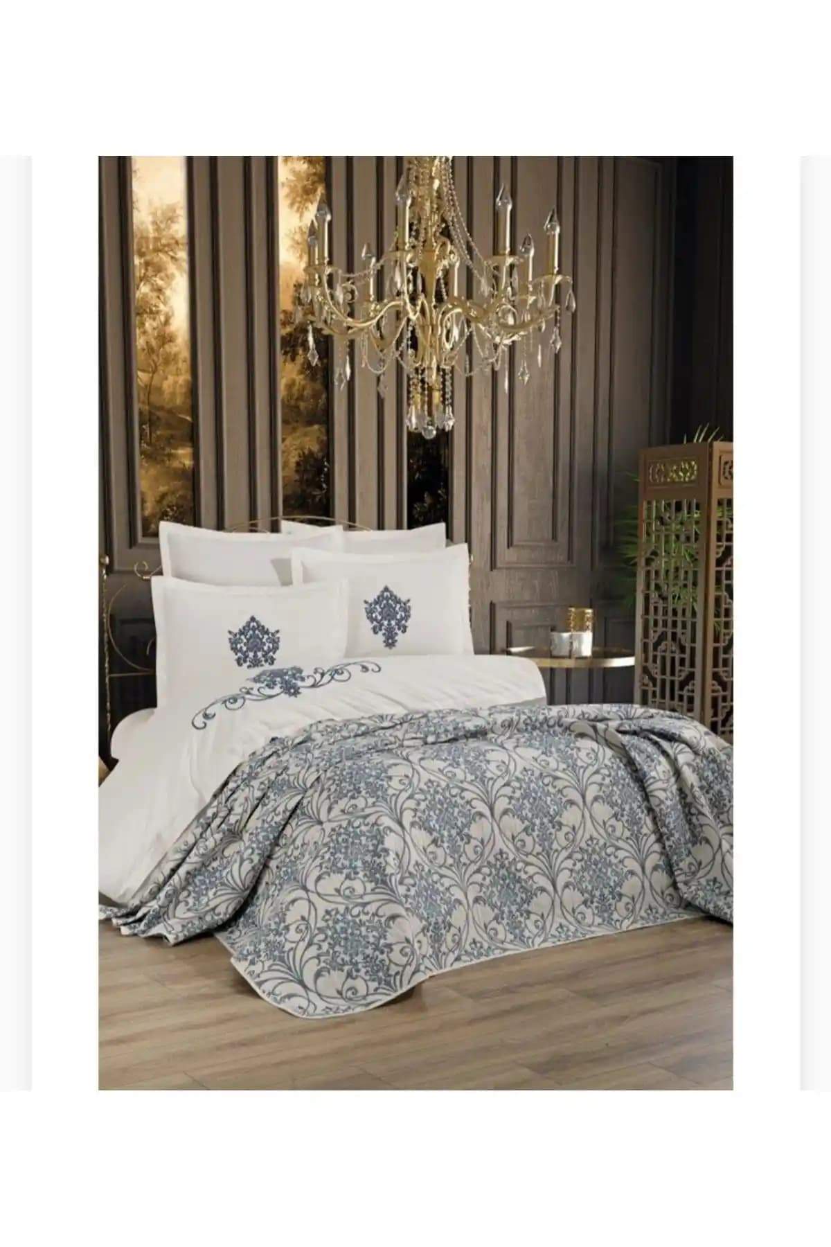 ÖzDilek Pikeli Çift Kişilik Nevresim Takımıyla Yatak Odası Dekorasyonunda Şıklık ve Konfor