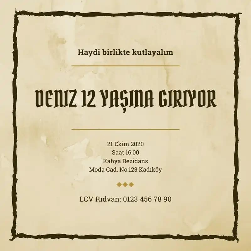 Parti Davetiyesi ve Dekorasyonda Yaratıcı Dokunuşlar ile Unutulmaz Anlar Yaratın
