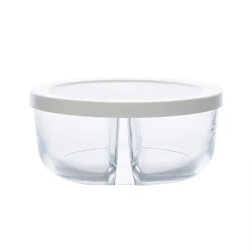 Paşabahçe polar iki bölmeli saklama kabı ile modern ve şık mutfak düzeni sağlama