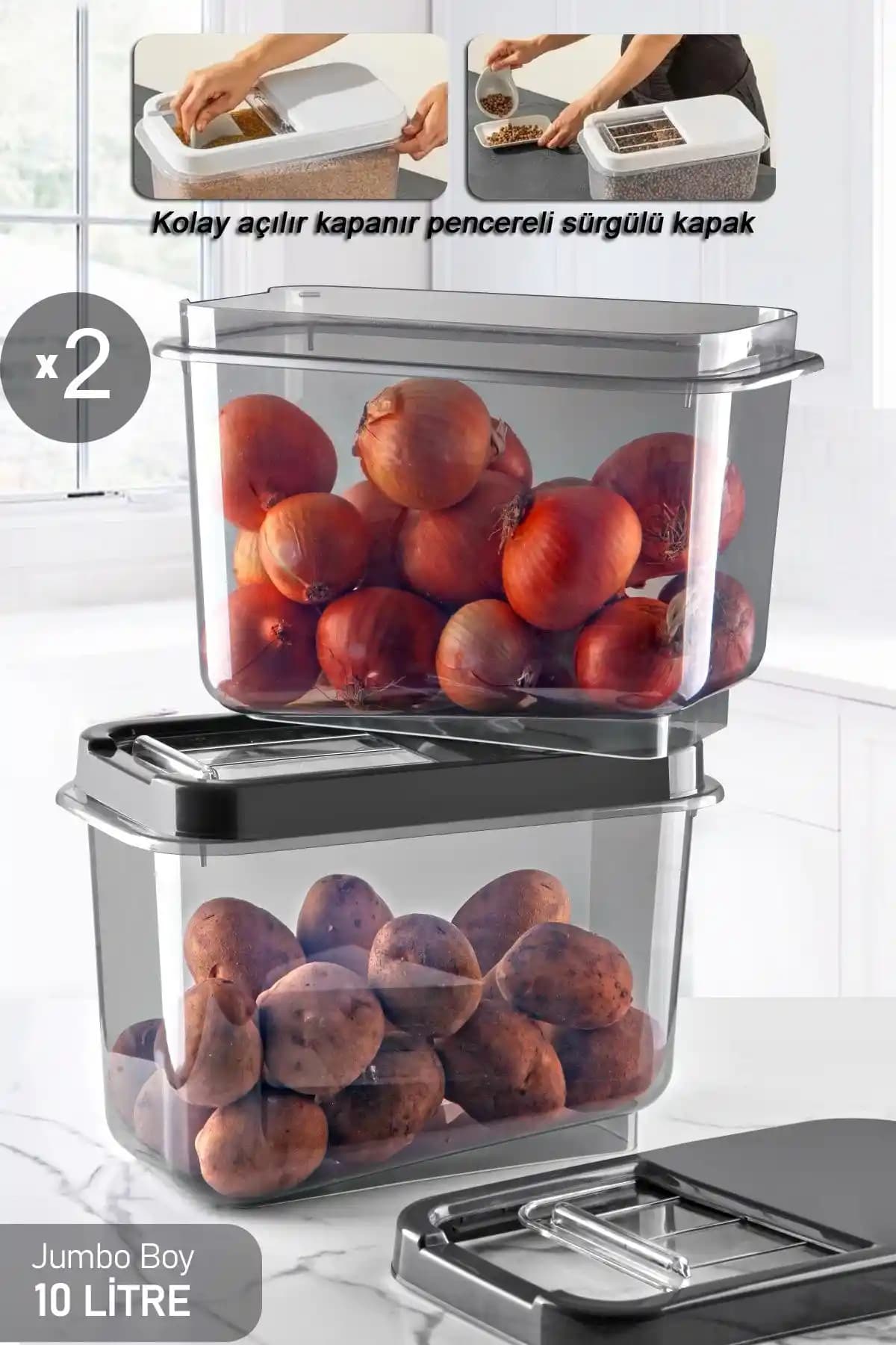 Patates ve Soğan Saklama Kabı Seçenekleri ile Mutfak Düzeninizi Geliştirin