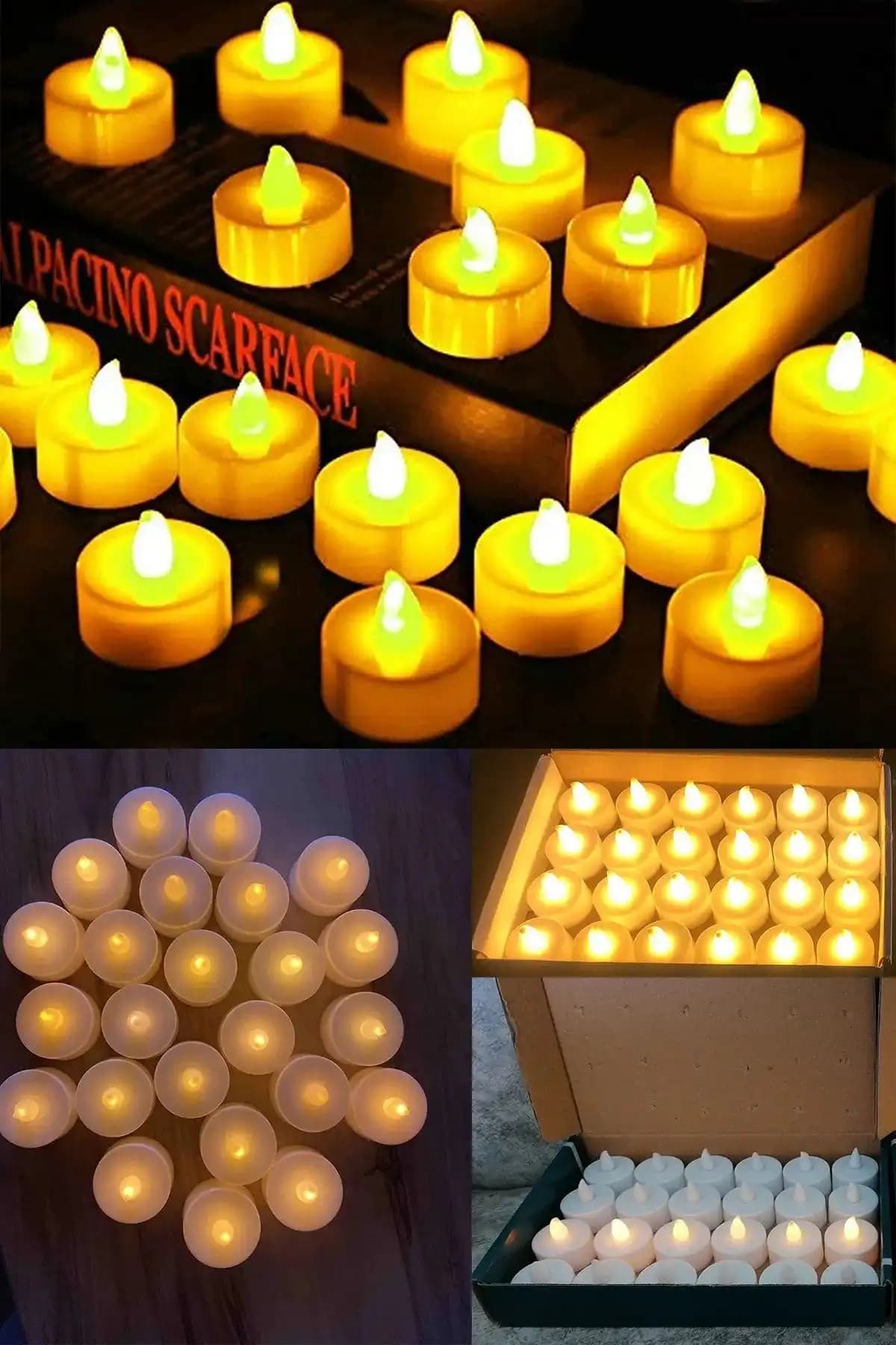 Pilli LED Mumlar ile Dekorasyonunuzu Güvenli ve Şık Hale Getirin