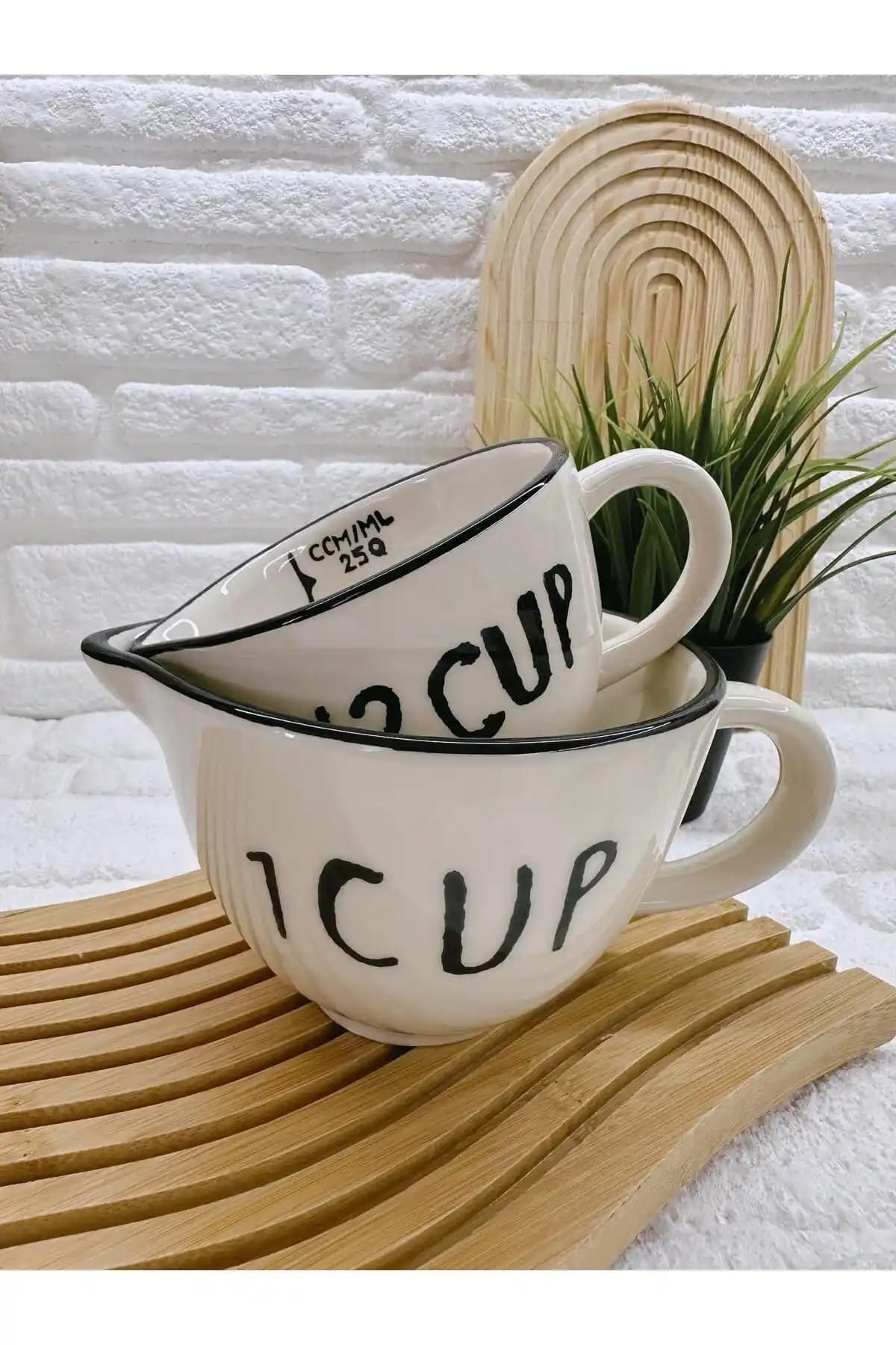 Porselen Ölçü Kabı Dekorasyonda Zarafet ve İşlevselliğin Buluştuğu Detay