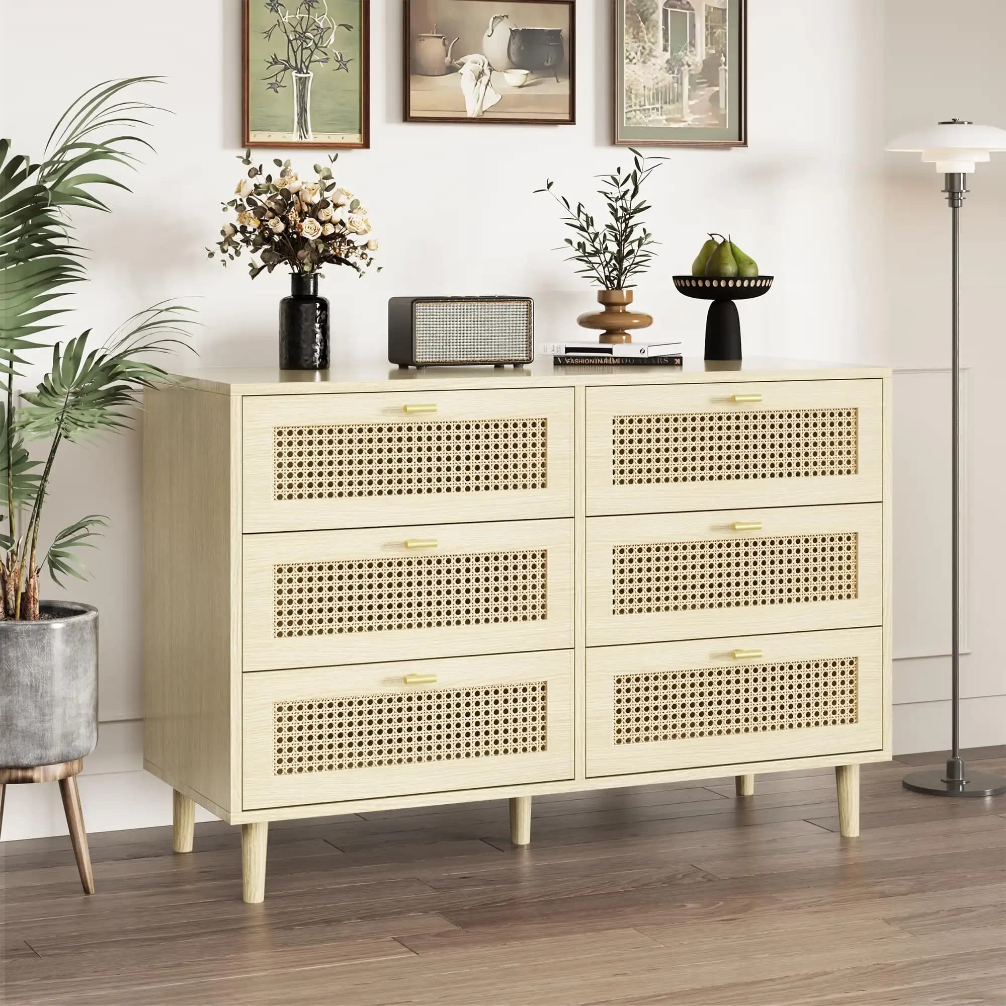 Rattan Dresuar: Doğal Şıklık ve Fonksiyonellik Sunan Dekorasyon Parçası