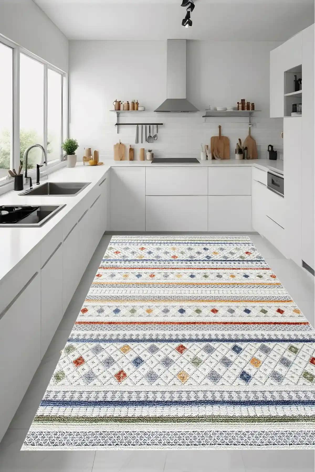 Renkli Mutfak Halıları ile Dekorasyonunuzu Canlandırın ve Enerji Katın