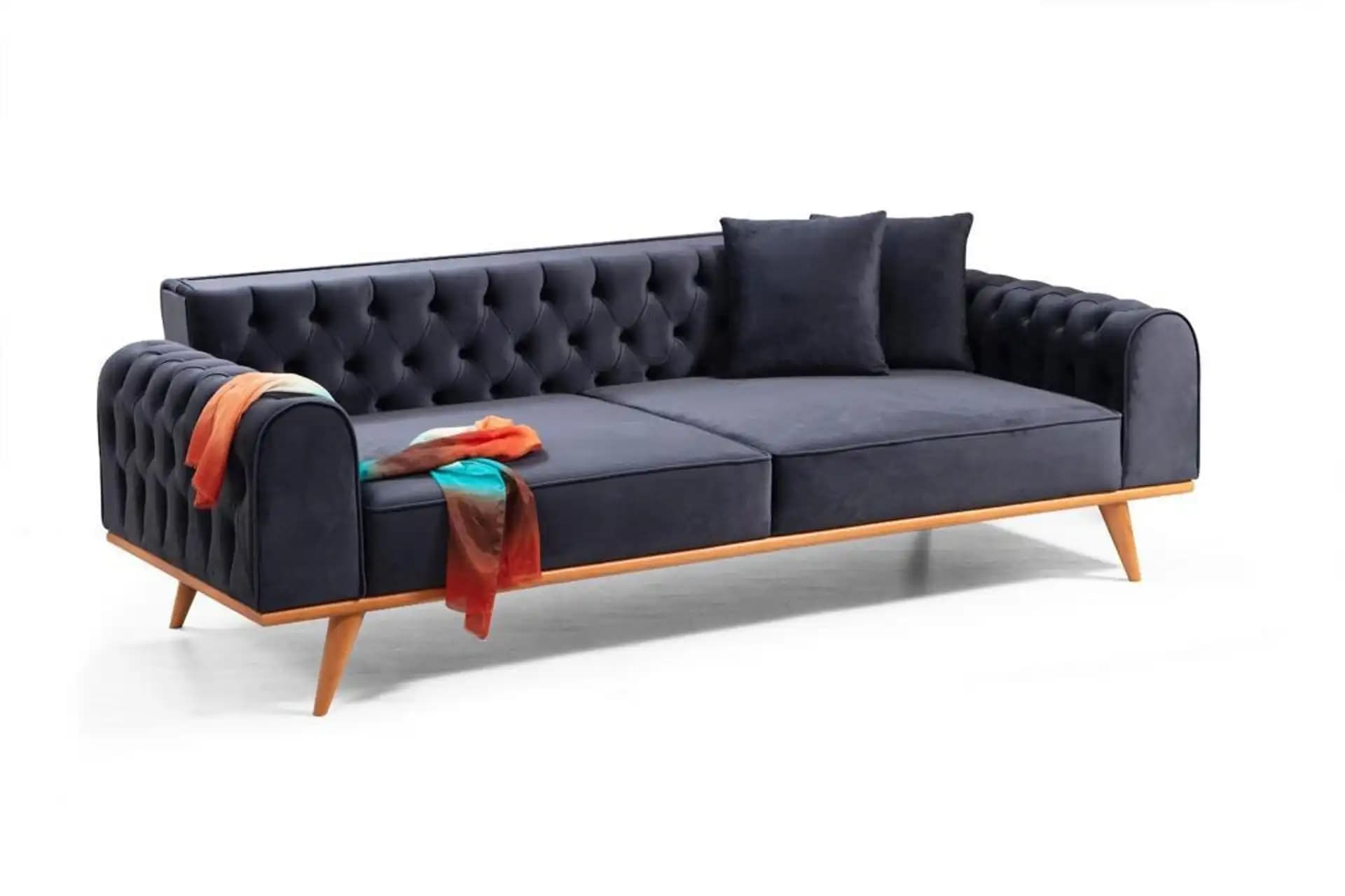 Saks Mavisi ve Gri Koltuk Takımlarıyla Modern ve Şık Dekorasyon İpuçları