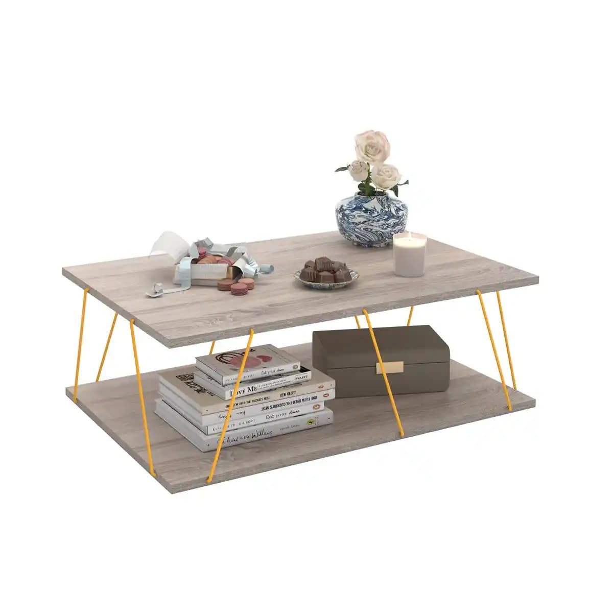 Sarı Orta Sehpa ile Modern ve Canlı Dekorasyon Çözümleri