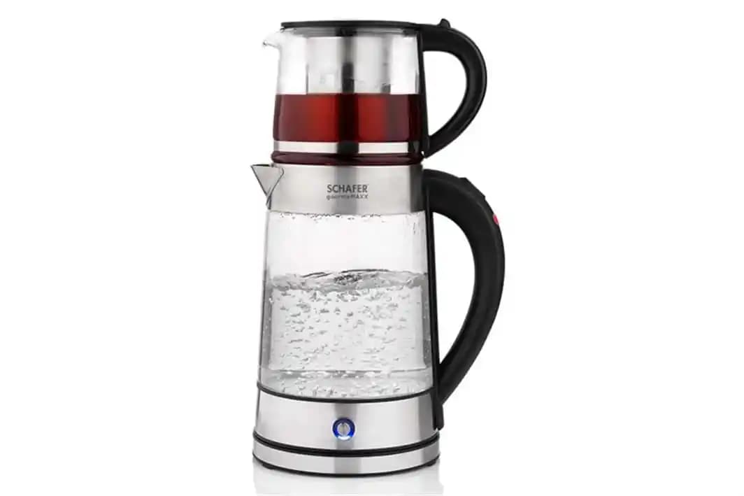 Schafer GourmeMaxx Cam Çay Makinesi ile Modern Dekorasyon ve Pratik Kullanım