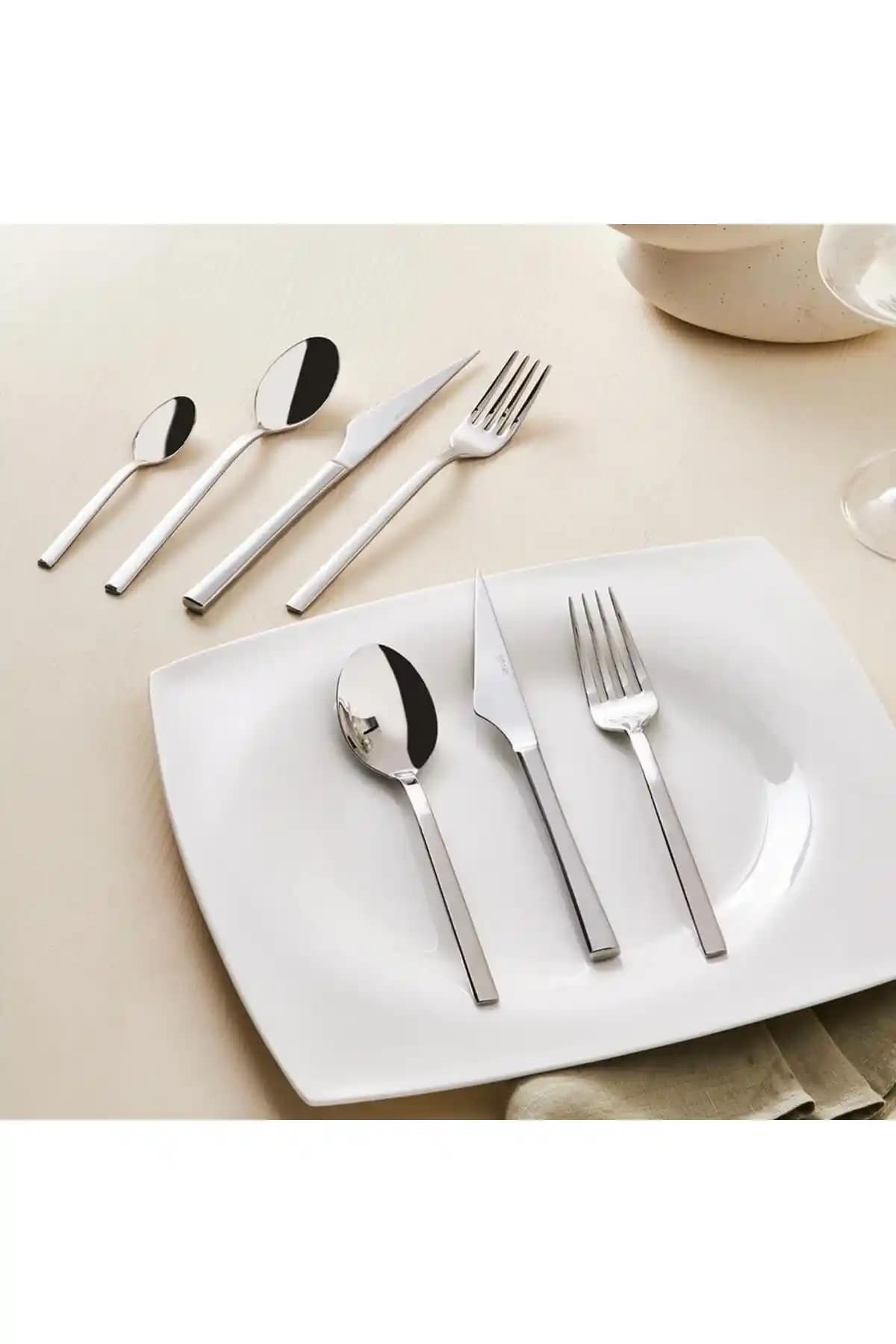 Sedir Elegance 84 Parça 12 Kişilik Çatal Kaşık Bıçak Takımı ile Şık ve Fonksiyonel Sofra Düzeni