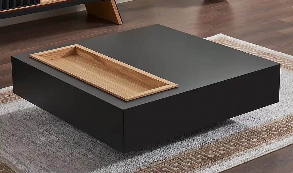 Siyah Ahşap Orta Sehpa Modelleri ve Dekorasyon İpuçları