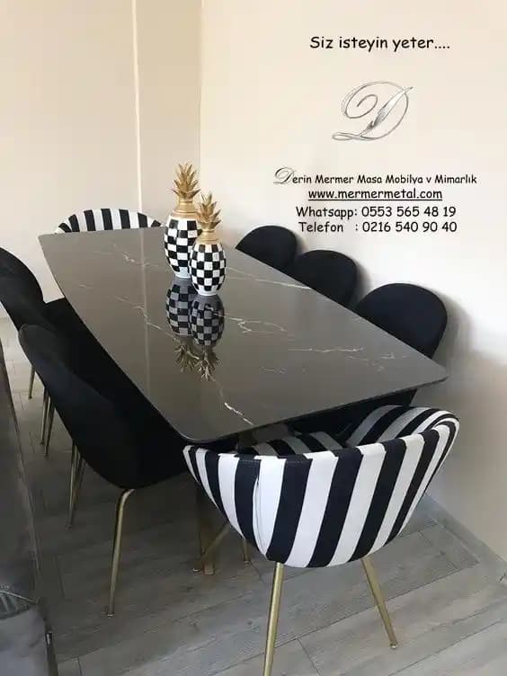 Siyah Mermer Masa Dekorasyonunda Estetik ve Fonksiyonellik Rehberi