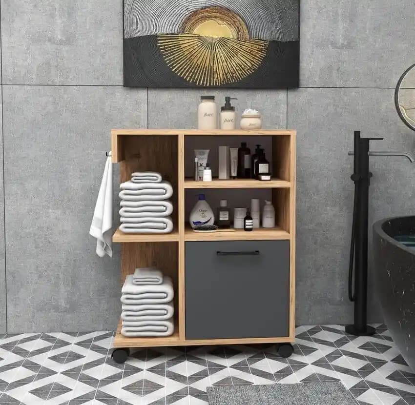 Tekerlekli Banyo Dolabı ile Fonksiyonellik ve Şıklığı Bir Arada Yakalayın