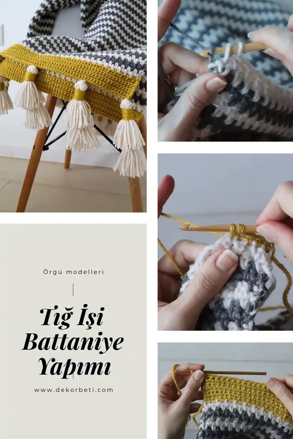 Tığ İşli Koltuk Şalı Modelleri ve Dekorasyonda Kullanım İpuçları