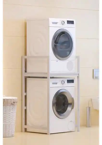 Tolia Home Çok Amaçlı Çamaşır ve Kurutma Makinesi Rafı Modern Tasarım ve Dayanıklılık