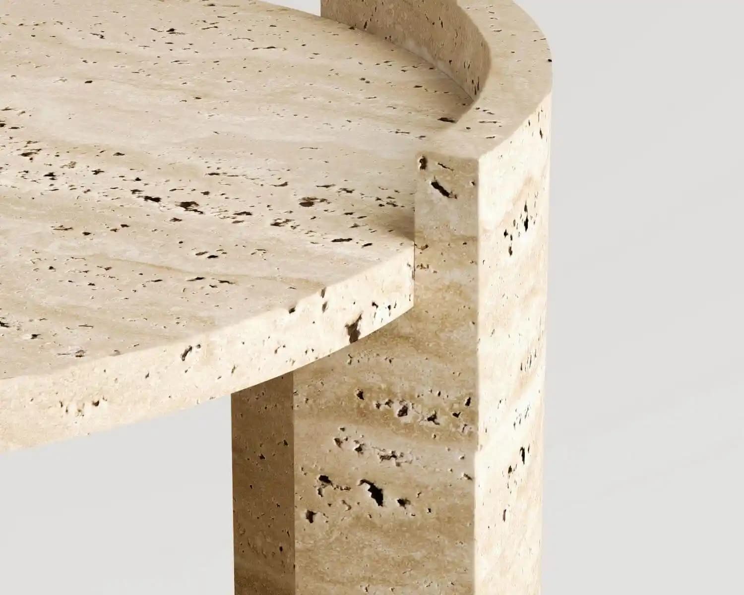 Traverten Yan Sehpa ile Dekorasyonda Doğal ve Şık Dokunuşlar