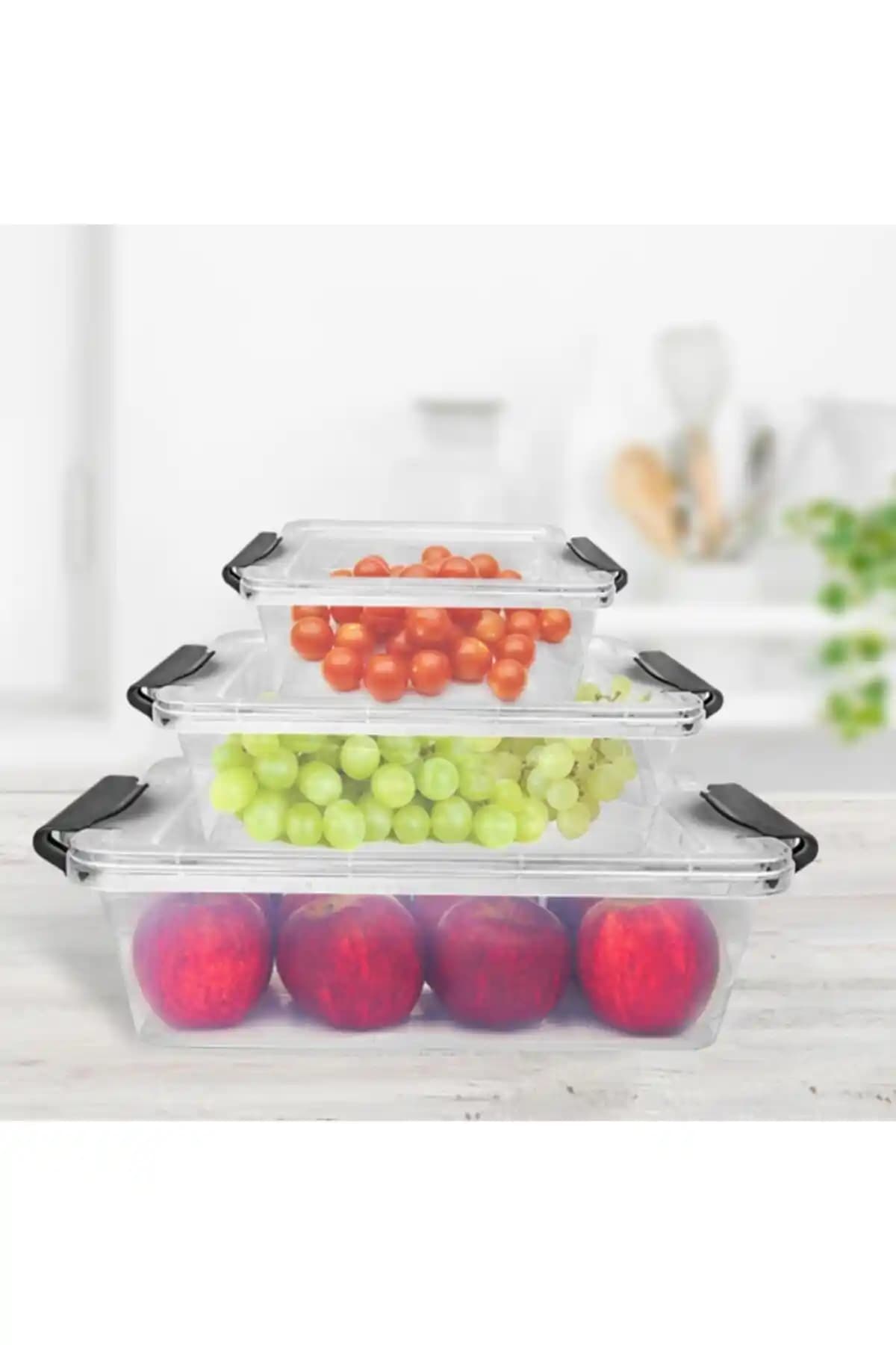 Üçlü Cam Saklama Kabı Seçenekleriyle Mutfakta Şıklık ve Fonksiyonellik Artışı