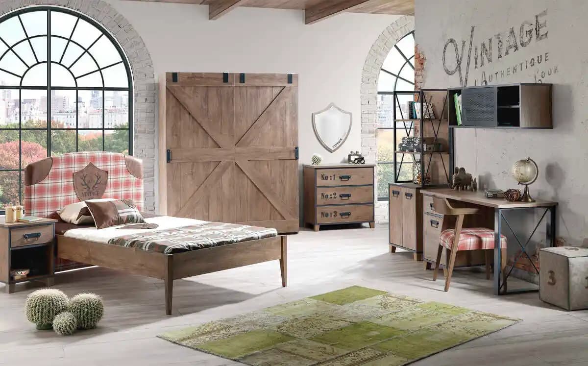 Vintage genç odası dekorasyonu: zamansız şıklık ve modern detaylar ile özgün yaşam alanları