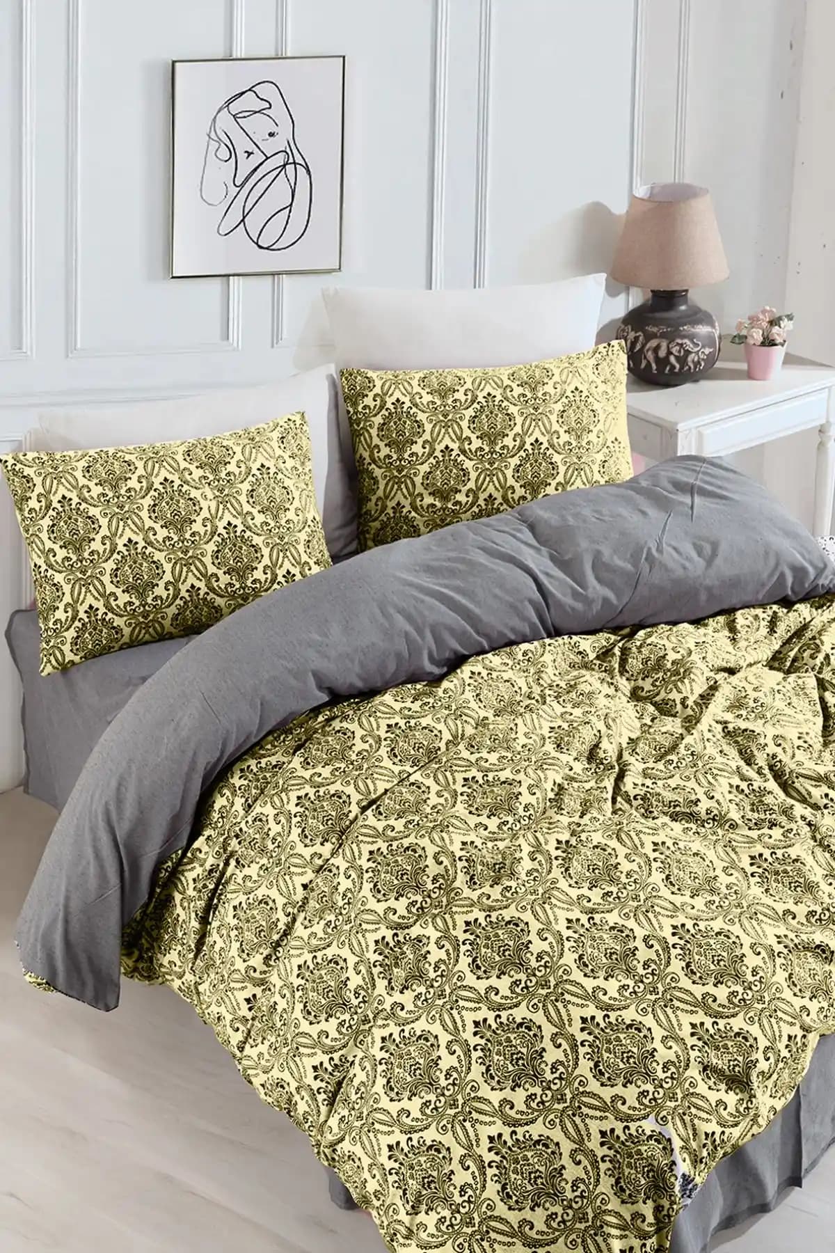 Yatak Odası Dekorasyonunda Pamuklu Nevresimlerle Şıklık ve Konforun Bir Arada Olması