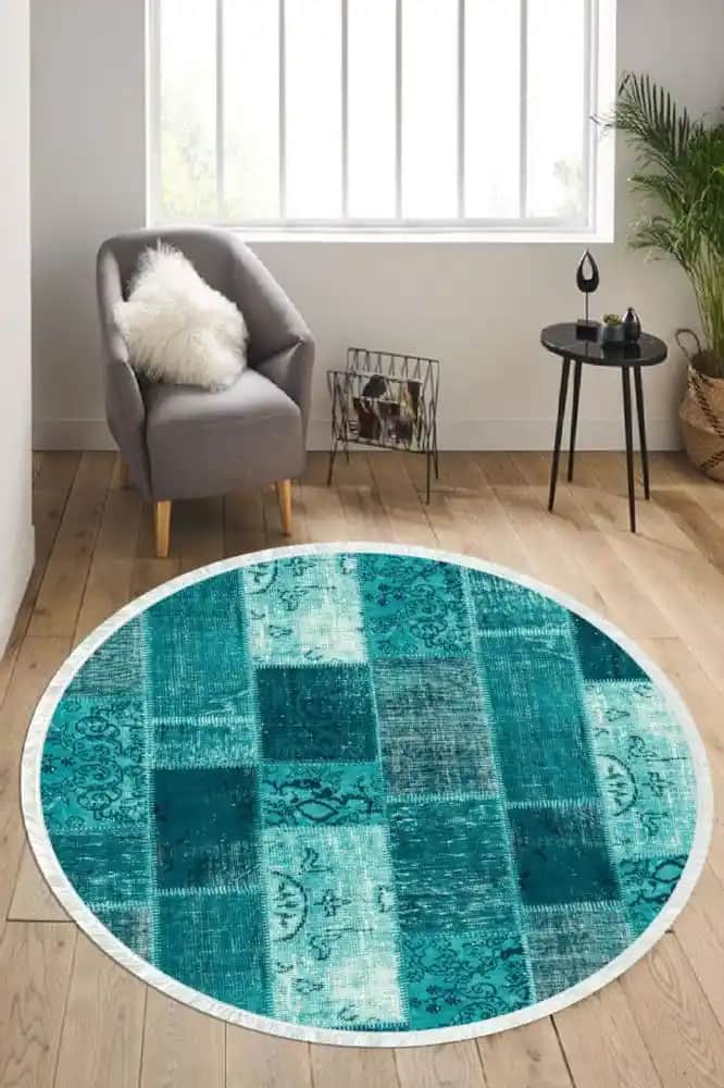 Yuvarlak Kaymaz Halı ile Dekorasyonda Güvenlik ve Şıklık Bir Arada