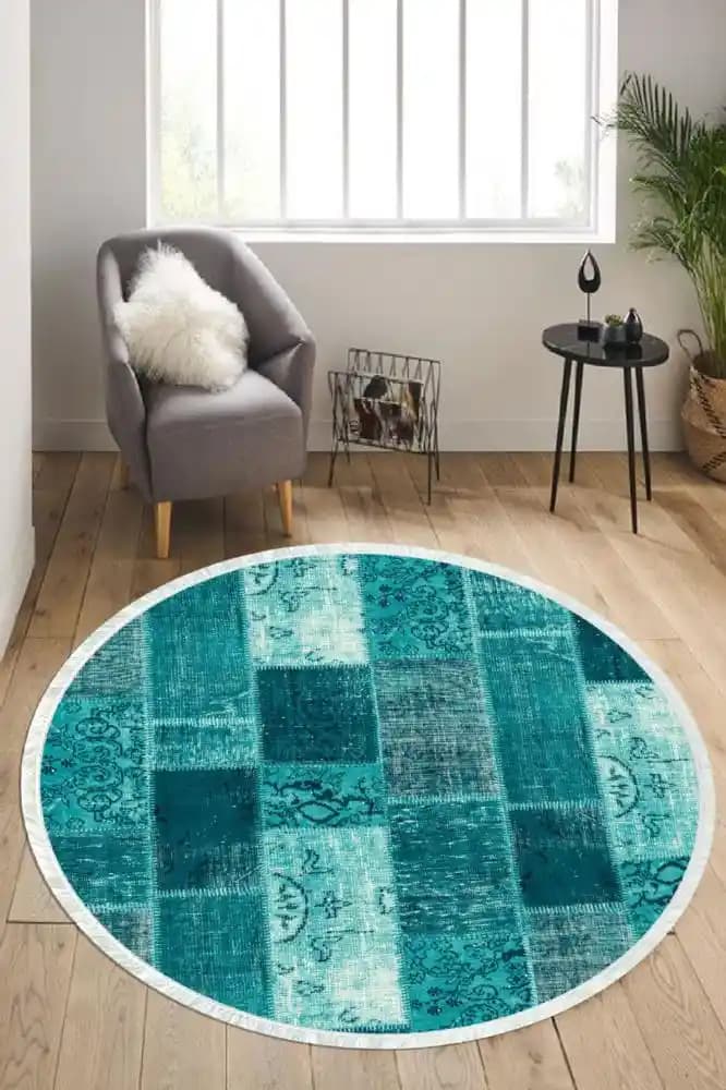 Yuvarlak Kaymaz Halı ile Dekorasyonda Güvenlik ve Şıklık Bir Arada