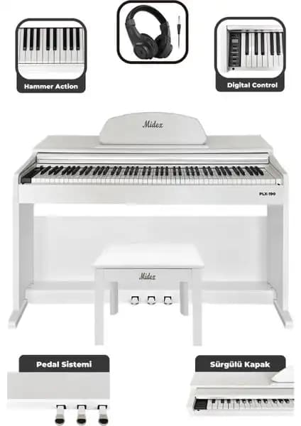 Casio AP-470 ve Midex PLX-190WH Dijital Piyanolarının Karşılaştırması 2