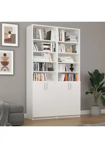 Asra Trend MDF Beyaz Kapaklı Kitaplık ve Yeti Mobilya Kuta FLAT85 Karşılaştırması