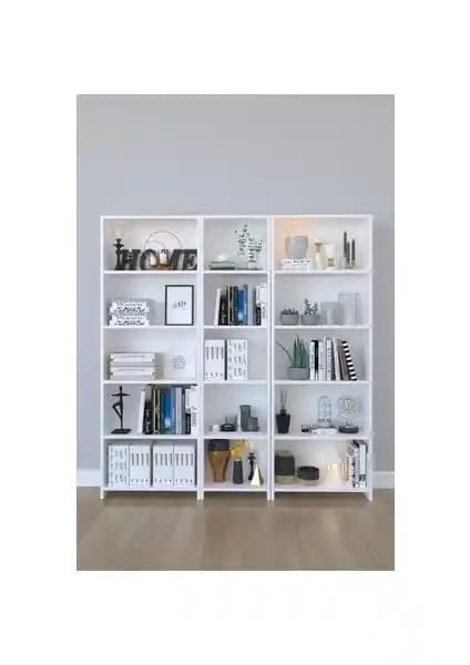 KZY Geniş Kitaplık ve Peka 5 Raflı Modern Dekoratif Kitaplık Karşılaştırması