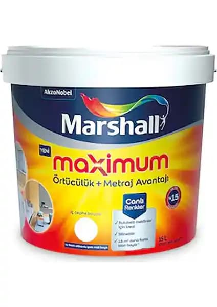 Marshall Maksimum Silikonlu İpek Mat ve Özel Mat Silinebilir Boya Karşılaştırması