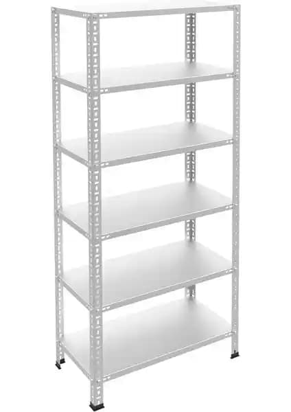 Rafburada 6 Katlı Galvaniz Çelik Raf Modellerinin Karşılaştırması 31x60 cm ve 43x75 cm