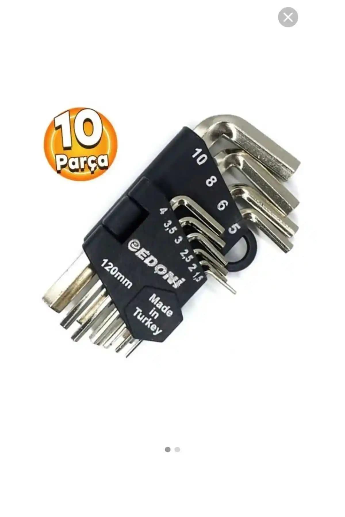 Edoni Allen Anahtar Takımı 120mm Çok Yönlü ve Dayanıklı Alyan Seti